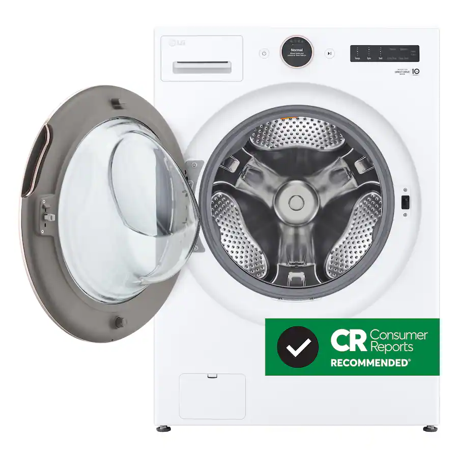 LG WM6500HWA 5.0 cu. ft. High-Efficiency Stackable Smart Front Load Washer with Steam and TurboWash 360 (2023) — image 3